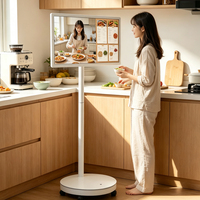 Pantalla Inteligente Portátil de 32 Pulgadas con Pantalla Táctil, Smart TV Inalámbrico, Pantalla Inteligente Móvil para el Hogar, Dormitorio, Cocina, Gimnasio