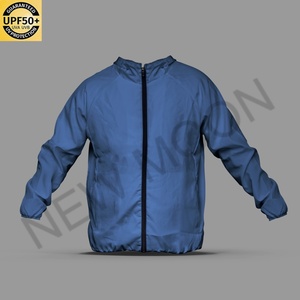 Personalized Solid Color Fishing Jacket Custom Design Lightweight UV Protection Windproof Quick Dry Outdoor <b>Windbreaker</b> - Product Image 3