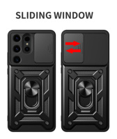 Coque de téléphone pour Samsung S24 Ultra S23 Plus S22 FE S21 S20 Note 20 S25 M35 A16 A06 M15 F15 TPU + PC