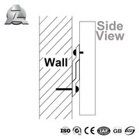 ZJD-ZC101 Verzahnte Zee-Clips Zbar Wandpaneel Metall-Zclip Aluminium-Z-Clip Aufhänger Hängesystem Französische Klammern