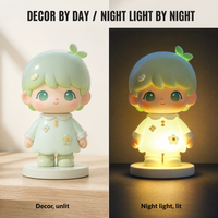 Lampe d'ambiance de chevet Kawaii Sprout Girl en vinyle brillant, figurine de collection pour la décoration de chambre