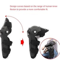 Coderas y rodilleras ajustables de carcasa dura, nuevos protectores de rodilla para motocicletas, bicicletas todoterreno, carreras, Protección mejorada para montar