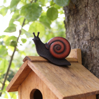 Décoration suspendue fantaisie pour jardin en forme d'animal, figurine décorative résistante aux intempéries pour arbre extérieur, statue d'escargot décorative pour jardin et terrasse