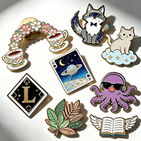 Épingles en émail métallique multicolores, émail dur nickel brossé, motif oiseau