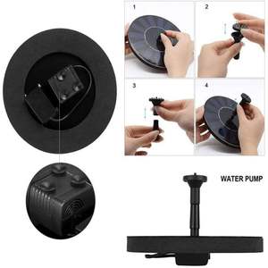 SolarFloating Fountain LED Lights <span class=keywords><strong>Fontaine</strong></span> de bain <span class=keywords><strong>solaire</strong></span> pour oiseaux pour la maison GardenSolarPowered Water Feature pour la décoration extérieure - Product Image 3