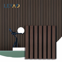 Panneau mural acoustique décoratif en fibre de polyester et grille MDF, absorbant le son, pour fond de scène de conférence et salle de théâtre
