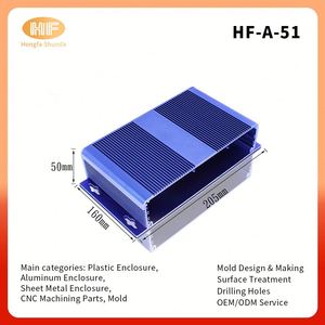 Manufacturer Custom CNC Machining Milling Parts Precision Wall Mounted Anodized Aluminum Metal <b>Enclosure</b> Housing Case - Product Image 3