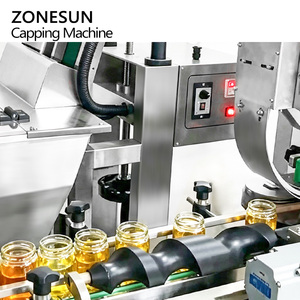 เครื่องปิดฝาขวดแก้วแบบสุญญากาศ ZONESUN ZS-AFK180 ความเร็วสูง อัตโนมัติ แบบสองหัว พร้อมระบบติดตามฝา - Product Image 3