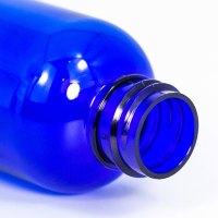Flacon Boston rond semi-transparent en PET de 50 ml avec compte-gouttes pour mélanges d'aromathérapie