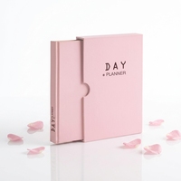 Carnet de notes personnalisé 2027 avec impression sur mesure, agenda quotidien, hebdomadaire et mensuel, coffret avec étui