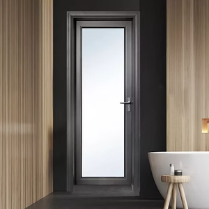 Puerta de Ducha Abatible Moderna de Aleación de Aluminio, Vidrio Templado, Entrada Interior para Baño, Superficie Acabada Impermeable - Product Image 3