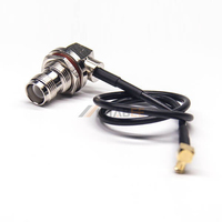 Câble d'assemblage RP-TNC femelle à angle droit vers MCX mâle, câble RG174, adaptateur coaxial RF 50 ohms, pigtail