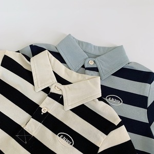 2025 Polo autunnale Casual da ragazzo nuova t-Shirt alla moda a maniche lunghe con collo rovesciato sottile felpa primaverile per bambini - Product Image 5