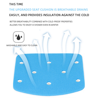 Chaise de bain légère et réglable, tabouret de douche en aluminium pour personnes âgées, siège en HDPE antidérapant, sécurité de la salle de bain, personnalisable