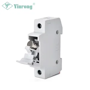 Yinrong DIN Rail Cầu Chì Chủ DC Cầu Chì Với DC Ngắn Mạch Bảo Vệ 15 Amp Điện Áp Cao Cầu Chì