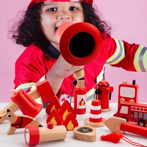 Coffret de jeu d'imitation pour enfants garçons, costume de <span class=keywords><strong>pompier</strong></span>, ensemble d'outils de <span class=keywords><strong>pompier</strong></span>, cadeau de Noël et d'anniversaire - Product Image 2