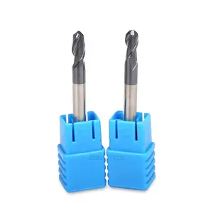 BWIN manufacturer suppliers two flutes ball nose end mill solid tungsten steel milling cutter