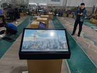 Teleprompter para Monitor de 27-55 Pulgadas, Teleprompter de Escenario para Pantalla Grande, Teleprompter para Smartphone para Discursos en Escenario, Transmisión en Vivo y Vlogs