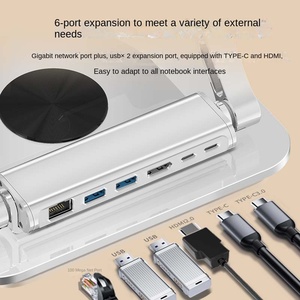 L69 Cross-Biên Giới 360 Độ Xoay Hợp Kim Nhôm Mở Rộng Dock Máy Tính Xách Tay Đứng Máy Tính Để Bàn Gấp Máy Tính Nhiệt Giá Sản Phẩm Mới - Product Image 6