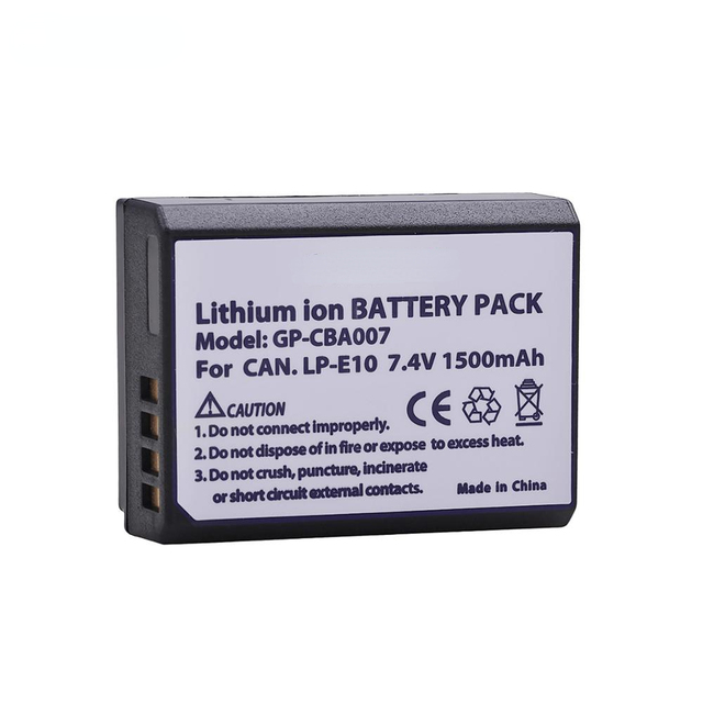 RHINO POWER LP-E10 LP E10 Camera Battery for Canon EOS 1100D 1200D 1300D 1500D 2000D 3000D 4000D Rebel T5 T6 T7 T100 Kiss