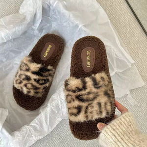 Nouveau style 2025, mode intérieure, imprimé léopard, fourrure moelleuse explosive, style épais pour femmes, toutes saisons, pour l'extérieur - Product Image 2