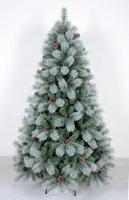 Sapin de Noël Artificiel Haut de Gamme en Cèdre 6ft 7ft 8ft avec Support Métallique, Branches Pleines en PE Premium, Écologique, Utilisation Intérieure 1000-1500