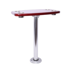 Oak Lacquered <b>Adjustable</b> <b>Height</b> <b>Table</b> For Rv Commercial Vehicles Recreational Vehicles Solid Wood Complete Set With Fixed <b>Legs</b> - Product Image 5
