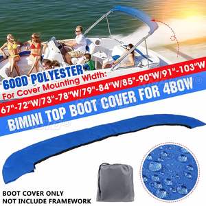 4 BOW Bimini Top <b>Boot</b> <b>Cover</b> 600D Waterproof Anti-UV Bimini Boat Top Canopy Storage <b>Cover</b> Dust-proof <b>Cover</b> - Product Image 1