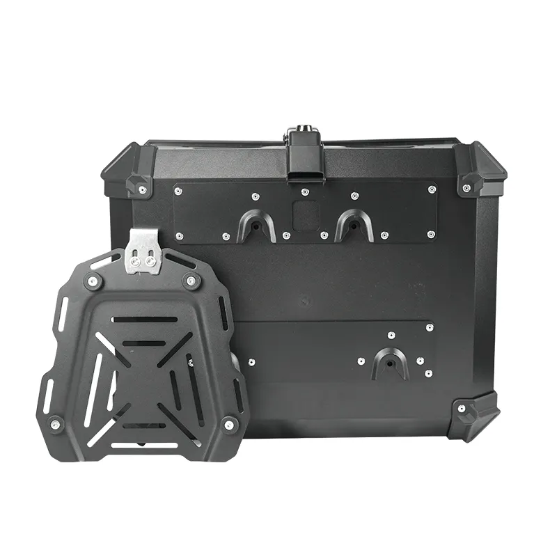 F2-MOTO 58L porta-malas ABS para motocicleta, caixa de ferramentas universal com X