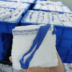 Prix usine Absorbant Laparotomie Éponge 18 ''* 18" 4ply 45*45 5ply Stérile - Product Image 2