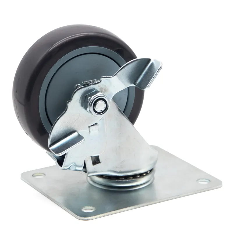 Supply Utility Carts Caster Wheels 2.5inch 3inch 4inch 5 Inch 6 Inch Polyurethane Wheel Removable Fixed Caster Wheels