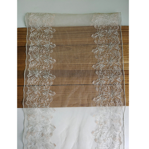 Larghezza 30cm fiore in poliestere <span class=keywords><strong>filato</strong></span> <span class=keywords><strong>rosa</strong></span> chiaro Tulle ricamo tessuto in pizzo per tenda di vestiti accessori per divano - Product Image 6