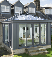 Pergola moderne en alliage d'aluminium, résistante au vent, à la rouille et à la corrosion, taille personnalisée, couleur RAL, pour balcon d'appartement, cour, terrasse, patio