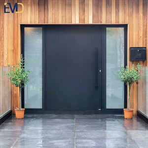 Puerta de Seguridad Exterior Antirrobo de Aluminio Negro para Villa, Nuevo Estilo, en Oferta - Product Image 6