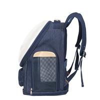 Sac à dos pliable pour animaux de compagnie, respirant, en maille, avec fenêtre transparente, multi-ouvertures pour chatons et chiots