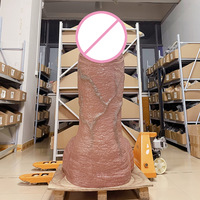 Juguete Sexual Realista de 1.55 Metros, Dildo Súper Grande y Grueso, Dildo Enorme con Textura de Piel Real para Placer Vaginal y Anal, Juguete Sexual Realista para Mujeres