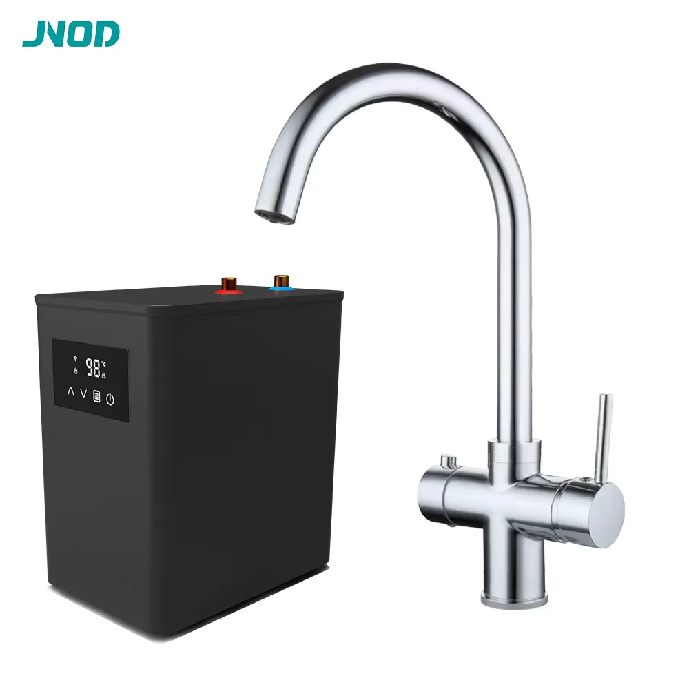 Twin Handle 4 In 1 Instant Boiling Water Tap Kitchen Faucet On Demand Steaming Filter Water Mixer Tap