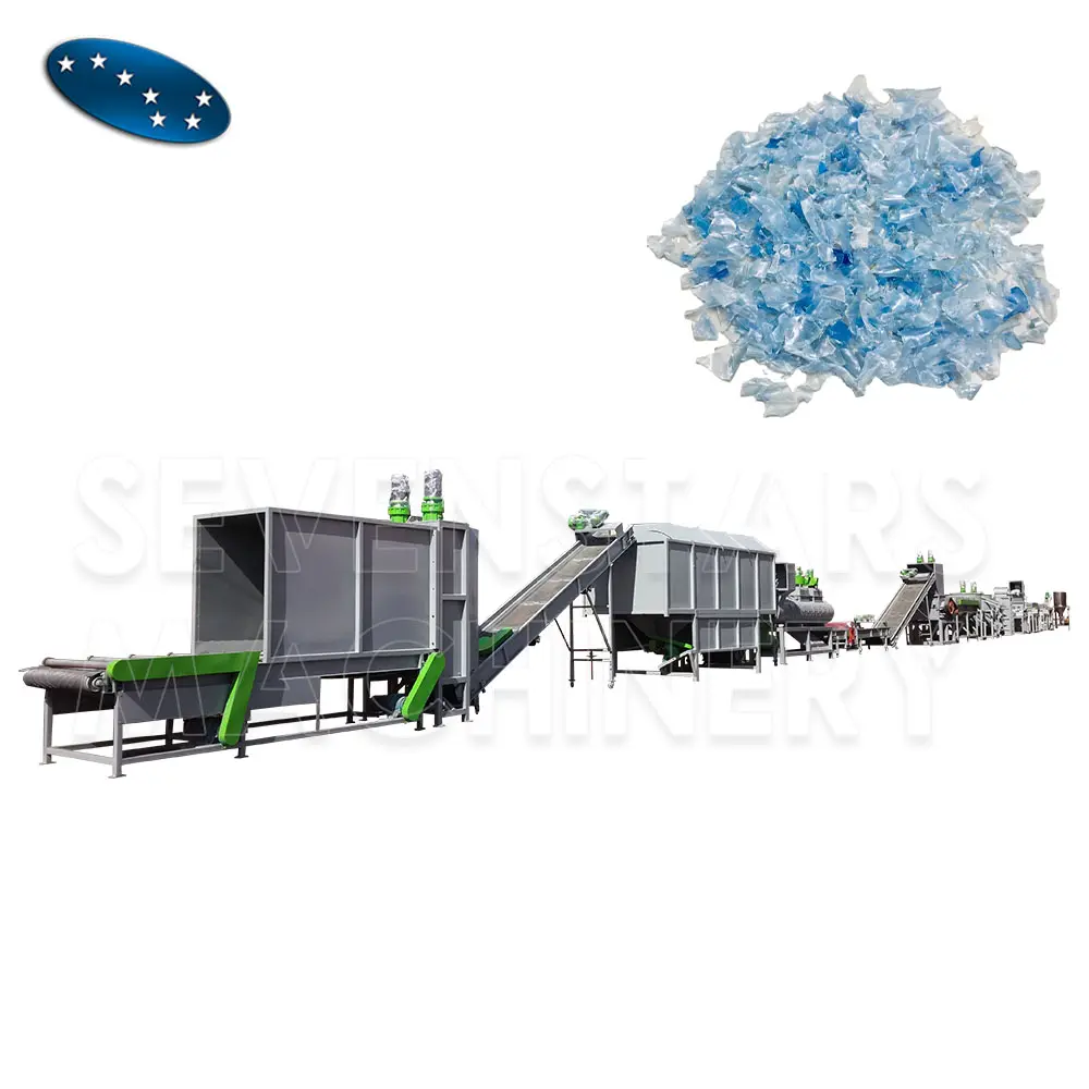 Sevenstars PET bottle recycling machine/plastic washing machine/plastic recycling plant