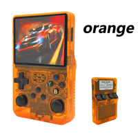 Nouvelle arrivée Console de jeu portable miniature 64 Go, batterie 3000 mAh, R36S, couleur blanche classique, jeux 3D
