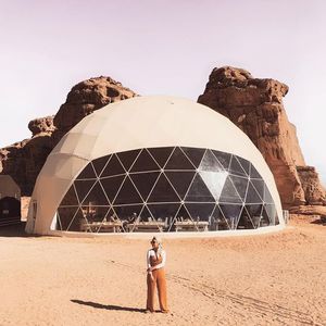 Tienda de campaña de 6m -15m, cúpula geodésica prefabricada de PVC, casas iglú, carpa de cúpula, carpa de cúpula geodésica con puertas de vidrio - Product Image 6