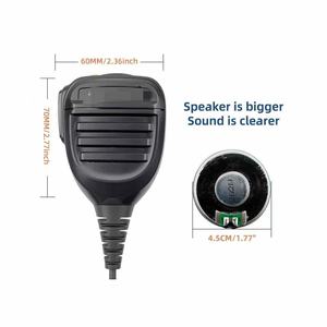 Microphone d'épaule étanche compatible avec les radios portables <span class=keywords><strong>Baofeng</strong></span> <span class=keywords><strong>BF</strong></span>-<span class=keywords><strong>UV9R</strong></span> PLUS, A58, <span class=keywords><strong>BF</strong></span>-9700, UV-9RPlus, 9RPRO - Product Image 6