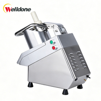 Máquina Cortadora de Vegetales y Repollo Comercial Welldone con Motor de 1000W de Alta Potencia