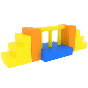 Équipement de jeu souple pour bébés et tout-petits avec échelle arc-en-ciel en fibre de verre et acier pour aire de jeux intérieure et écoles - Product Image 4