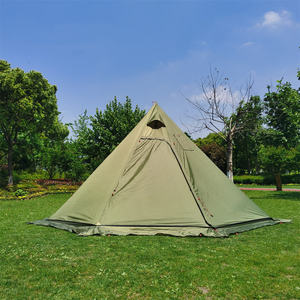 <span class=keywords><strong>Tente</strong></span> Pyramide d'<span class=keywords><strong>Hiver</strong></span> Ultralégère <span class=keywords><strong>Tente</strong></span> <span class=keywords><strong>Tipi</strong></span> de Camping en Plein Air avec Jupe de Neige et Trou de Cheminée - Product Image 3