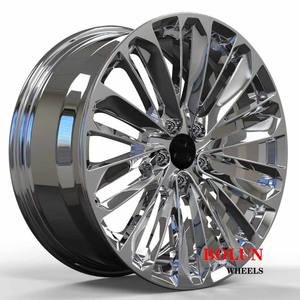 Jantes en aluminium forgées personnalisées T6061-T6 chrome polonais Poids léger 20 22 pouces 5X130 5*112 OEM Bentely <span class=keywords><strong>Cadilac</strong></span> 20 Modèle - Product Image 3