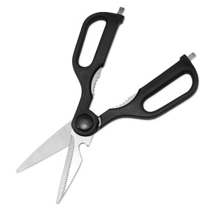 <b>Kitchen</b> <b>Scissors</b> Stainless Steel Black Straight Head Home Use Multi Purpose - Product Image 2