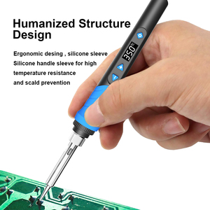 Soldador eléctrico portátil, kit de herramientas de soldadura con pantalla LED de 68W para bricolaje, mejoras para el hogar, <span class=keywords><strong>Hobby</strong></span> hand Maker - Product Image 2