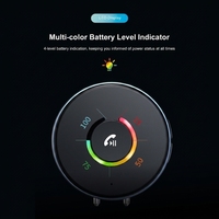 Émetteur FM 2.1 BT 6.0, Récepteur Audio, Adaptateur Sans Fil AUX Prise 3.5mm, Appel Mains Libres, TV, Casque, Haut-parleur, Portée 10m, Noir