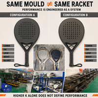 Raquette de padel de haute qualité, face en carbone, contrôle stable, réponse rapide, design sportif moderne, meilleur prix, vente en gros d'usine.