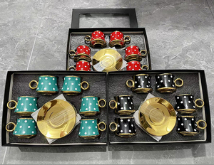 Set da tè ottomano anatolico greco arabico in rame tazze da caffè Espresso all'ingrosso Set regalo islamico tazze da caffè turco Set di 6 - Product Image 6